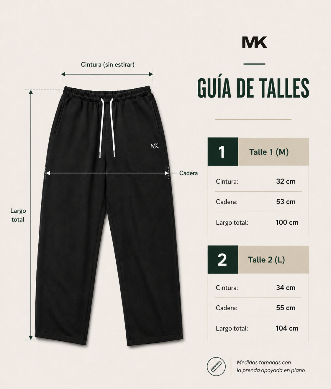 Guía de talles — MK